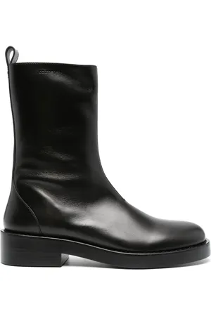 Courrèges Bottes en peau cuir souple