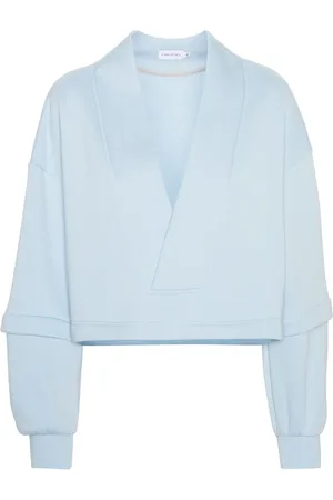 Ioana Ciolacu Sweat en coton mélangé à col v