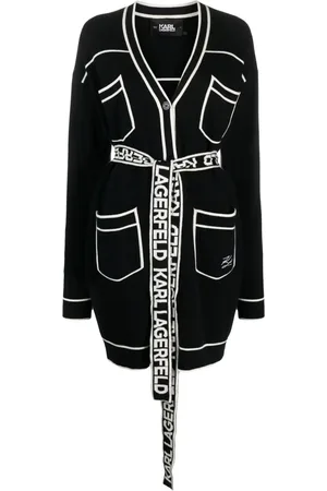 Karl Lagerfeld Cardigan à ceinture à logo
