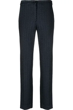 Emporio Armani Pantalon court à motif zig-zag