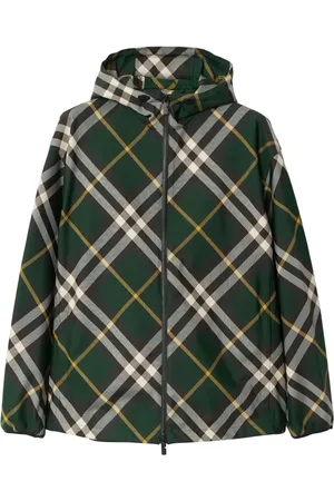 Burberry Veste zippée à carreaux