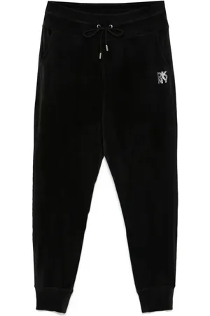 DKNY Pantalon à logo strassé