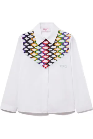 PUCCI Junior Chemise à broderie Vivara
