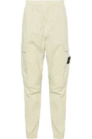 Stone Island Pantalon cargo à patch Compass