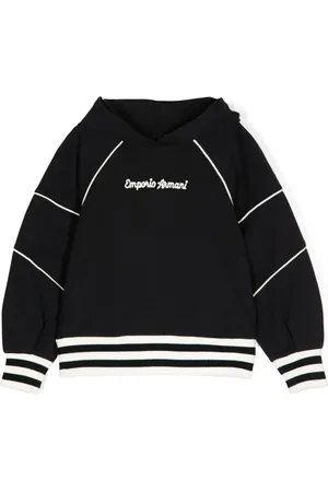 Emporio Armani Hoodie à logo brodé