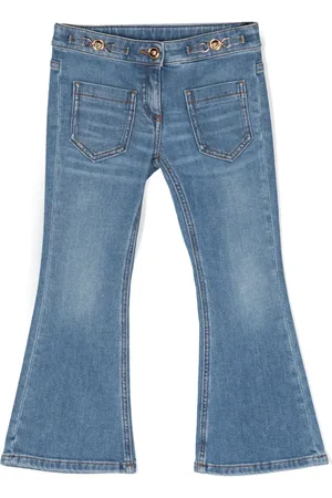 VERSACE Jean en coton stretch à motif Medusa