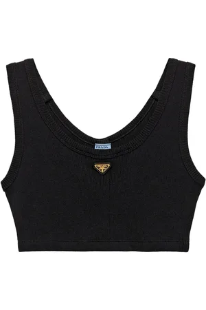 Prada Débardeur à plaque logo