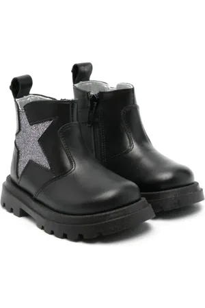 MONNALISA Bottines à paillettes en cuir