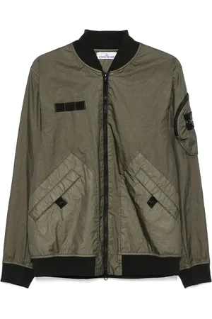 Stone Island Veste bomber à fermeture zippée