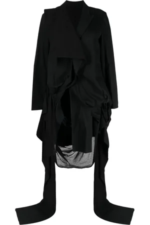 YOHJI YAMAMOTO Blazer asymétrique à revers crantés