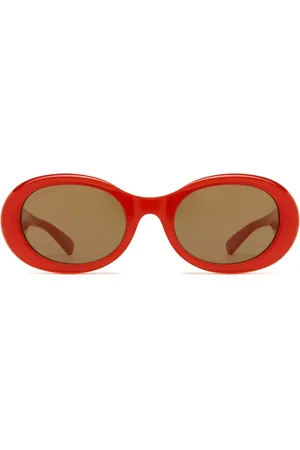 Gucci Lunettes de soleil à monture ovale