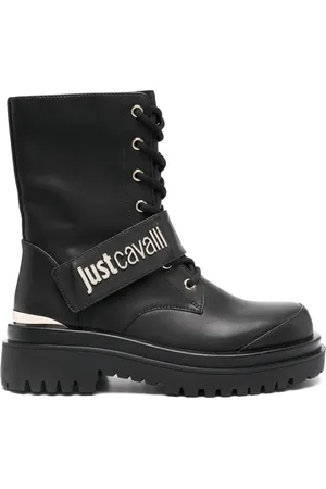 Roberto Cavalli Bottines à plaque logo