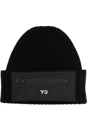 Y-3 Bonnet en laine à logo imprimé