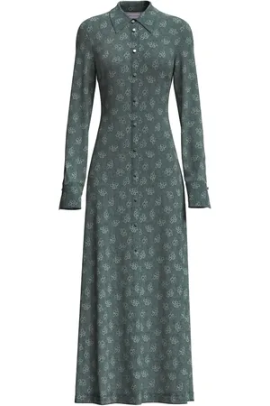 MACCAPANI Robe-chemise longue Andre à logo en jacquard