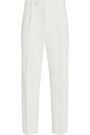 Ermenegildo Zegna Pantalon court à détails plissés