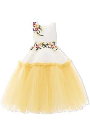 Tulleen Robe Aquino à fleurs brodées