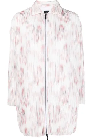 Armani Exchange Veste fleuri à effet plissé