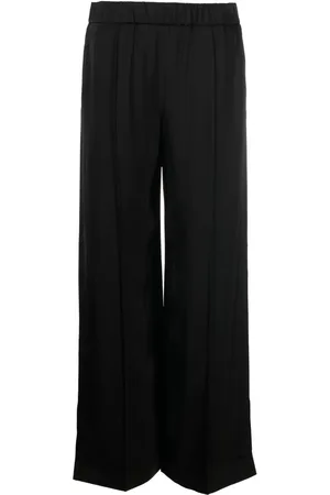 Jil Sander Pantalon droit à taille élastiquée