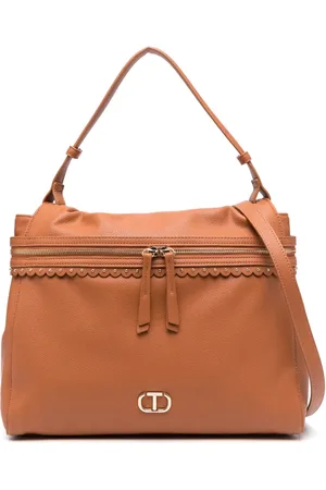 Twin-Set Sac à main zippé à plaque logo