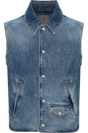 Givenchy Gilet en jean à logo brodé