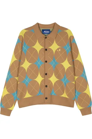 AWAKE NY Cardigan à losanges