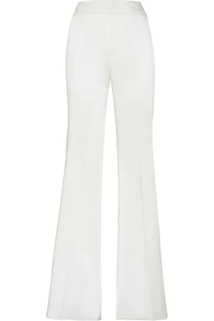 Philipp Plein Pantalon en satin à coupe évasée
