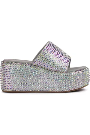 LE SILLA Mules Aiko 80 mm à ornements en cristal