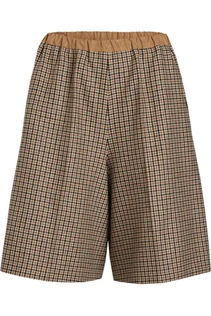 Patou Short long à motif pied-de-poule