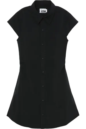 Izzue Robe-chemise à coupe évasée