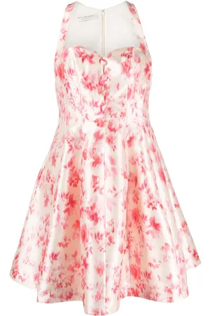 Serafini Robe évasée à fleurs