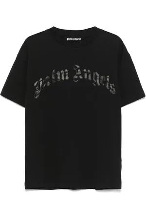 Palm Angels T-shirt à logo incurvé