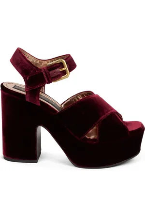 Etro Sandales en velours à plateforme 100 mm