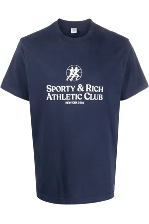 Sporty & Rich T-shirt en coton à imprimé Athletic Club