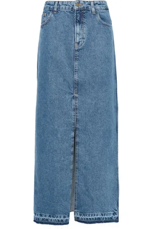 Serafini Jupe en jean à coupe longue