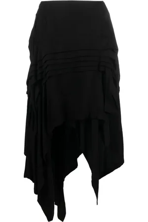 YOHJI YAMAMOTO Jupe mi-longue asymétrique