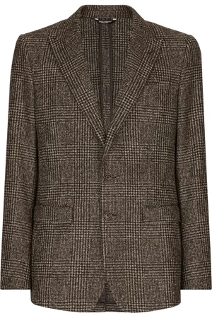 Dolce & Gabbana Blazer boutonné à carreaux Prince de Galles