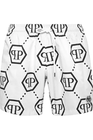 Philipp Plein Short de bain à motif monogrammé