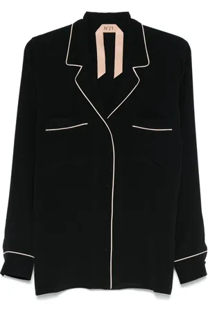 Nº21 Chemise à liserés contrastants