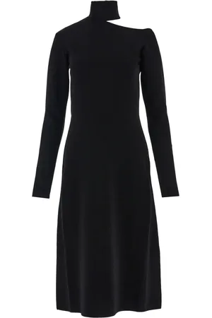 Salvatore Ferragamo Robe mi-longue en maille à découpe