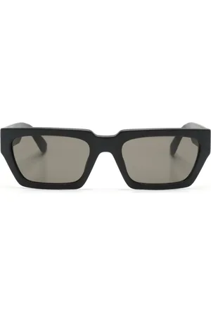 Moschino Lunettes de soleil à monture rectangulaire matte