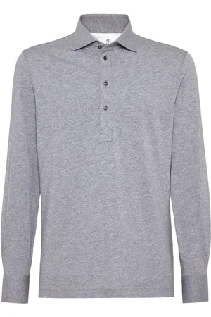 Brunello Cucinelli Polo à effet chiné