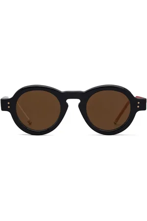 Thom Browne Lunettes de soleil à monture ronde