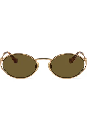 Miu Miu Lunettes de soleil à plaque logo