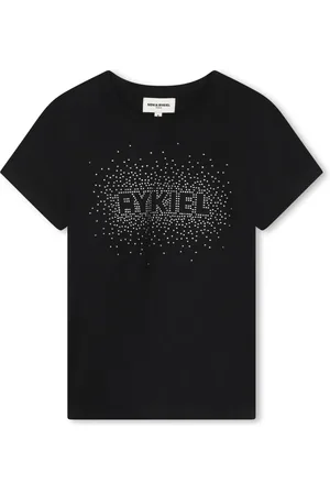Sonia Rykiel Enfant T-shirt en coton à logo strassé