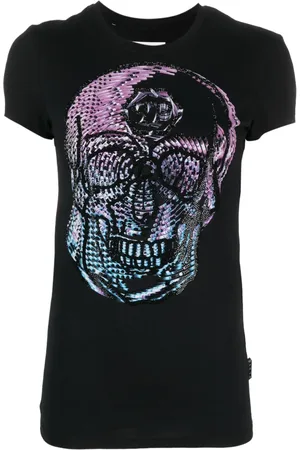 Philipp Plein T-shirt à ornements en strass