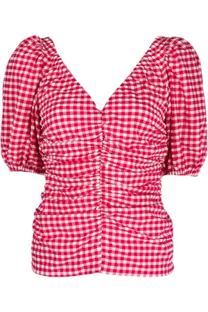 Ganni Blouse à carreaux