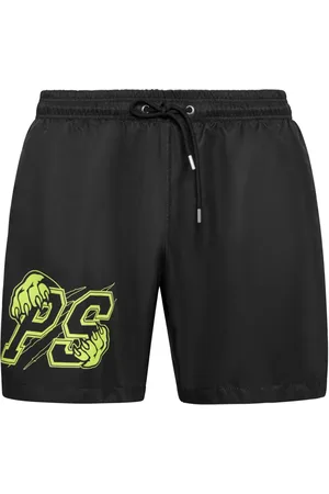 Philipp Plein Short de bain à logo imprimé