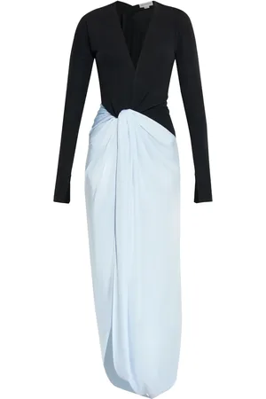 Victoria Beckham Robe longue à détail noué