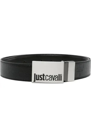 Roberto Cavalli Ceinture en cuir à logo embossé