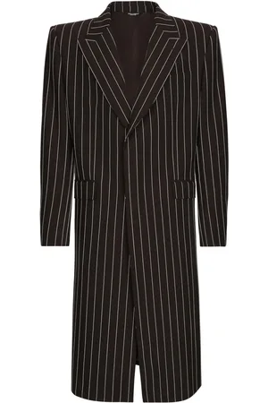 Dolce & Gabbana Costume en laine vierge à fines rayures